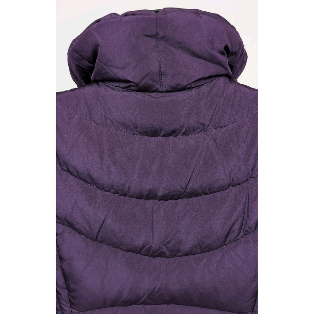 Ladies Kenneth Cole Reaction Purple Zip & Snap Front Vest Sz L 60% Down Filling - Picture 6 of 9
